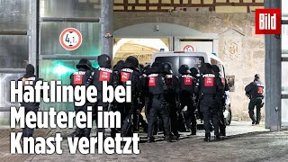 Gefängnismeuterei Polizei stürmt Knast in Thüringen  JVA Untermaßfeld [upl. by Jara]