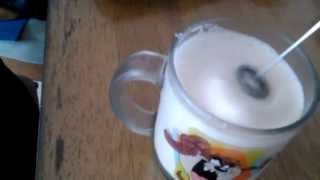 Aerolatte Review Frothing Cold Milk In Under 1 Minute [upl. by Elleinnod431]