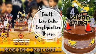 Fault Line Cake Tutorial in Urdu Hindi  Construction Cake  The Home Maker Baker [upl. by Esilehc95]