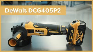 AkkuWinkelschleifer Test DeWalt DCG404P2 [upl. by Droc]