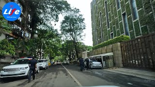 4K Drive on Altamount Road  Indias Billionaires’ Row  Mumbai [upl. by Okier]